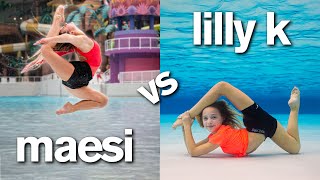 LILLY vs MAESI WATER PARK CHALLENGE Insane [upl. by Gall210]