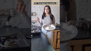 quotNo messy hands clean tasty aloo parathaquot 🤣😜😉 funny relatable comedy shorts [upl. by Gaul]