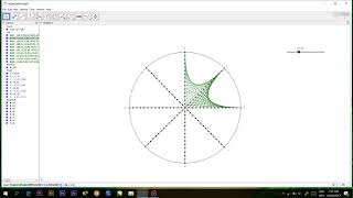 GeoGebra String Art Palcon [upl. by Lachman17]