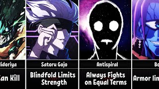 Anime Characters Who Limit Their Powers [upl. by Aikemat]