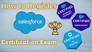 How to Register Salesforce Certification Exam  How to give Salesforce Certification Exam🔥 [upl. by Ness]