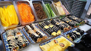 하루 2000줄 판매하는 할머니 김밥부터 연예인도 줄서서 포장해가는 인기 김밥집 TOP 3  Korean Rice Roll Gimbap  korean street food [upl. by Bocoj]