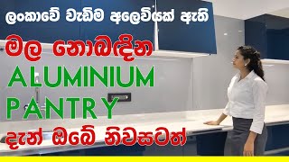 පැන්ට්‍රි කබඩ් ALUMINIUM KITCHEN PANTRY CABINET MODERN DESIGN  COLOMBO SRI LANKA [upl. by Itsuj227]