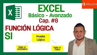 ✔Función Lógica SI en EXCEL 2019  Curso Básico Avanzado 08 [upl. by Yarised]