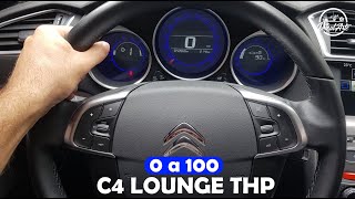 C4 Lounge THP Aceleração de 0 a100 Kmh O motor 16 turbo é esperto VeiculARTE  shorts [upl. by Lenwood]