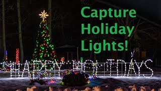 Night photography tips to capture Christmas Light shows and decorations [upl. by Bourke237]