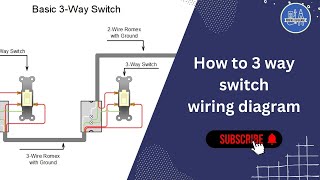 How To 3 Way Switch Wiring Diagram [upl. by Fransis]