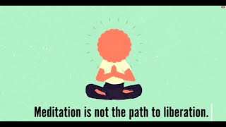 Meditation is not the path to liberation It IS liberation Join ATW for daily meditation free [upl. by Parry729]