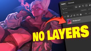 The crazy benefits of NOT using layers ❌ digital art tutorial [upl. by Ernest]