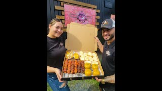 las PINCHOS BOX XXL 🍢🍢🤪 de Arecibo 🇵🇷 Mega Cajotas Boricuas ❤️ Pa Todo el Familion yyy con Padrino [upl. by Jilli]