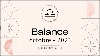 Horoscope Balance ♎️ Octobre 2023 🪄 par Christine Haas [upl. by Eniamart]