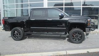 2014 Chevy Silverado 1500 LTZ Black Widow Lifted Truck [upl. by Yrolg]