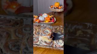 🍂Cinnamon Rolls🍁foodcinnamoroll autumn herbst viralvideo shorts reels foryou foryoupage [upl. by Nedla]