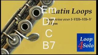 ANDALUSIAN CADENCE in E MINOR  Latin BACKING TRACK play along [upl. by Broddie]