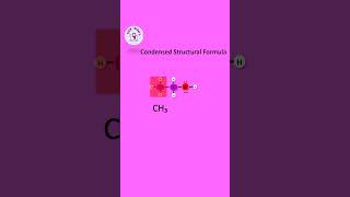 Condensed Structural Formula❤️  YouTube shorts chemistry education chemtherapy [upl. by Bekah783]