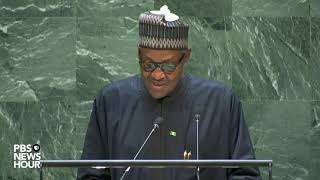 WATCH Nigeria President Muhammadu Buharis full speech to the UN General Assembly [upl. by Obelia]