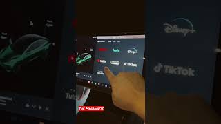 Can You Watch a Movie in a Tesla Tesla Theater Mode tesla theatermode elonmusk [upl. by Arracahs]