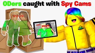 I used SPY CAMERAS to Catch ONLINE DATERS 👩‍❤️‍💋‍👨 📷 Roblox [upl. by Nadnal]