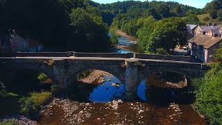 Richmond Town and the River Swale  North Yorkshire  4K Cinematic Drone Film [upl. by Yorle]