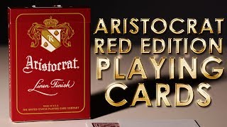 Deck Review  Aristocrat 727 Banknote Playing Cards Red [upl. by Esinaj]