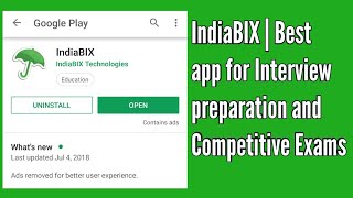 INDIABIX  The Best app for Interview preparation and Competitive Exams  Playstore Information [upl. by Ahcmis]