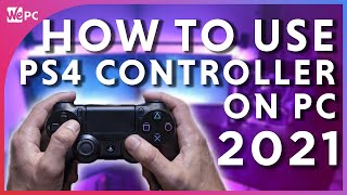 How to Use A PS4 Controller on PC Wired and Wirelessly 2021 [upl. by Enirak]