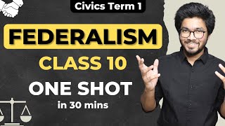 Federalism Class 10 CBSE  Civics Chapter 2 Social Science in OneShot  PRanay Chouhan [upl. by Elad]