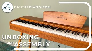 📦 Sonora SDP1  Unboxing amp Assembly  Digitalpianocom [upl. by Gnilrad]