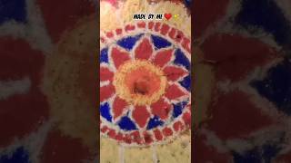 Rangoli ❤️made my me ✨💐subscribe dont judge its my first time viral rangoli happydiwali Iram [upl. by Nyrok488]