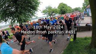 Maldon Prom parkrun 491  May 18th 2024 fast [upl. by Kablesh373]