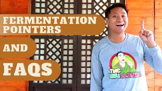 Fermentation Pointers and FAQs Mga Payo at Mga Kadalasang Tanong sa Pagbuburo [upl. by Yenruogis]