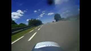 VINCENT GREY FLASH CLASSIC RACER ON BOARD FOOTAGE WITH MIKE HAWTHORNE CHIMAY BELGIUM JULY 2012 [upl. by Akemet]