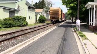 CONRAIL SHARED ASSETS OPERATIONS CA20 passes through MOORESTOWN New Jersey [upl. by Herrington]