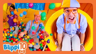 Blippi’s Top 10 Moments in Indoor Playgrounds  Blippis Top 10  Educational Videos for Kids [upl. by Winebaum890]