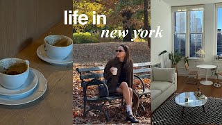 LIFE IN NEW YORK  staycation in the city fall vibes packing for my trip [upl. by Yenhoj990]