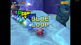 Super Monkey Ball NGUU  Monkey Race Selection Blue Loop Circuit 50 Laps [upl. by Namwob]