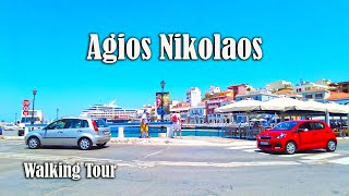 Agios Nikolaos  City in Crete Greece  City Driver Tours [upl. by Urbai677]