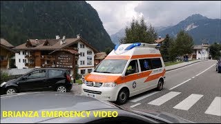 Ambulanza Croce Bianca Canazei in emergenza [upl. by Einwat886]