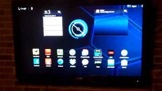 Motorola Xoom HDMI output on a 52quot LCD TV [upl. by Notlaw]