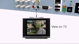 4 CH H264 DVR Outdoor Surveillance Camera System [upl. by Ahsimin395]