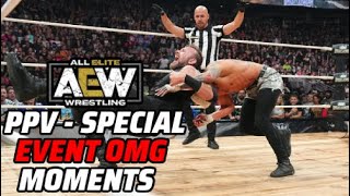 AEW PPV amp Special Event OMG Moments [upl. by Tonie]