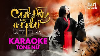 KARAOKE Cành Hồng Mờ Phai  TÚ NA  Thương thay phận hồng nhan [upl. by Benjamin]