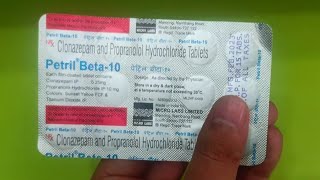 Clonazepam and Propranolol Hydrochloride Tablets Uses In Hindi  Petril Beta 10 Tablet In Hindi [upl. by Adierf]