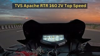 New 2024 TVS Apache RTR 160 2V Top Speed Test  Top End [upl. by Suruat]