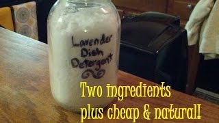 Two Ingredient Dishwasher Soap Cheap and All Natural [upl. by Ylatan564]