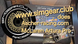 Ascher Racing McLaren Artura Pro USB unboxing and stuff with wwwsimgearclub [upl. by Lubin]