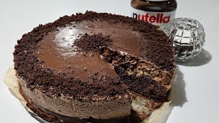 Die Zubereitung von Kuchen mit Nutella طرز تهیه کيک شکلاتی Making Cakes with Nutella [upl. by Jarus]