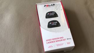 Unboxing sensores cadência e velocidade Polar [upl. by Nuawd]