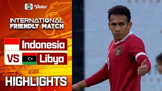 Indonesia VS Libya  Highlights  International Friendly Match [upl. by Ynes]