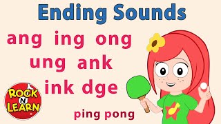 Ending Sounds  Learn to Read Words With ANG ING ONG UNG ANK INK DGE  Phonics Lessons [upl. by Owades858]